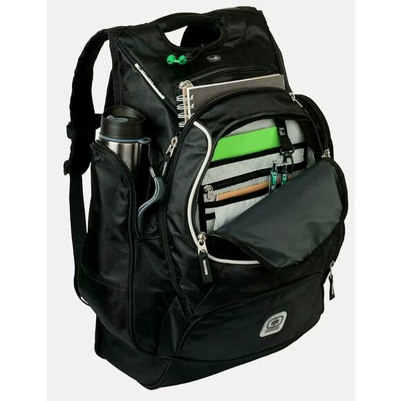 NEW OGIO Bounty Hunter 17" Computer Laptop Backpack Black Thin Blue Line Logo - Picture 2 of 11